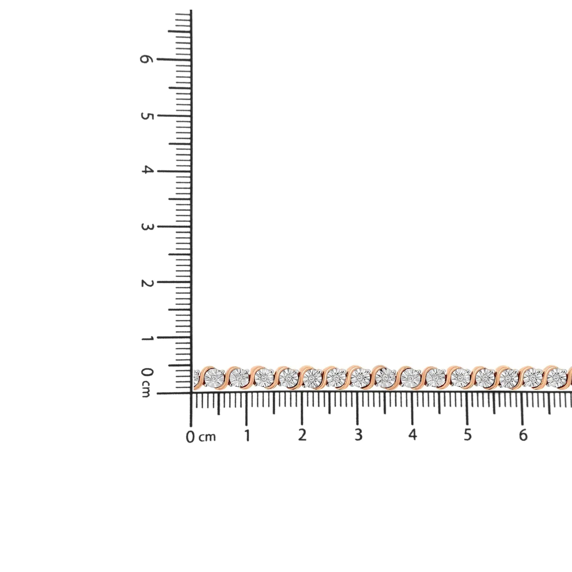 Sterling Silver 0.25 Ctw Diamond Tennis Bracelet - 7" | Bracelets | Elegant Emulations Jewelry USA