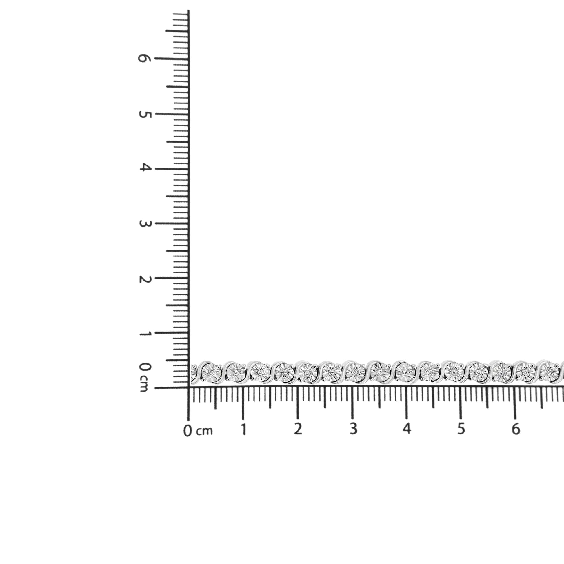 Sterling Silver 0.25 Ctw Diamond Tennis Bracelet - 7" | Bracelets | Elegant Emulations Jewelry USA