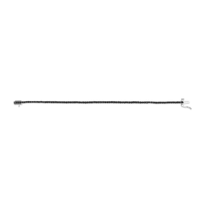 Sterling Silver Black Diamond Tennis Bracelet 7.25" | Bracelets | Elegant Emulations Jewelry USA