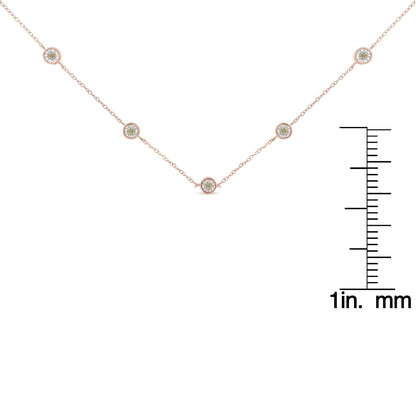 Sterling Silver Diamond Link Necklace (0.5ct K - L, I2 - I3) | Necklace | Elegant Emulations Jewelry USA