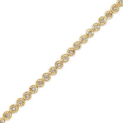 Sterling Silver Diamond Link Tennis Bracelet | Bracelets | Elegant Emulations Jewelry USA