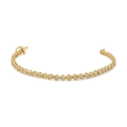 Sterling Silver Diamond Link Tennis Bracelet | Bracelets | Elegant Emulations Jewelry USA