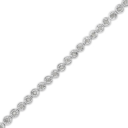 Sterling Silver Diamond Link Tennis Bracelet | Bracelets | Elegant Emulations Jewelry USA