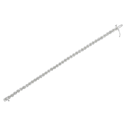 Sterling Silver Diamond Link Tennis Bracelet | Bracelets | Elegant Emulations Jewelry USA