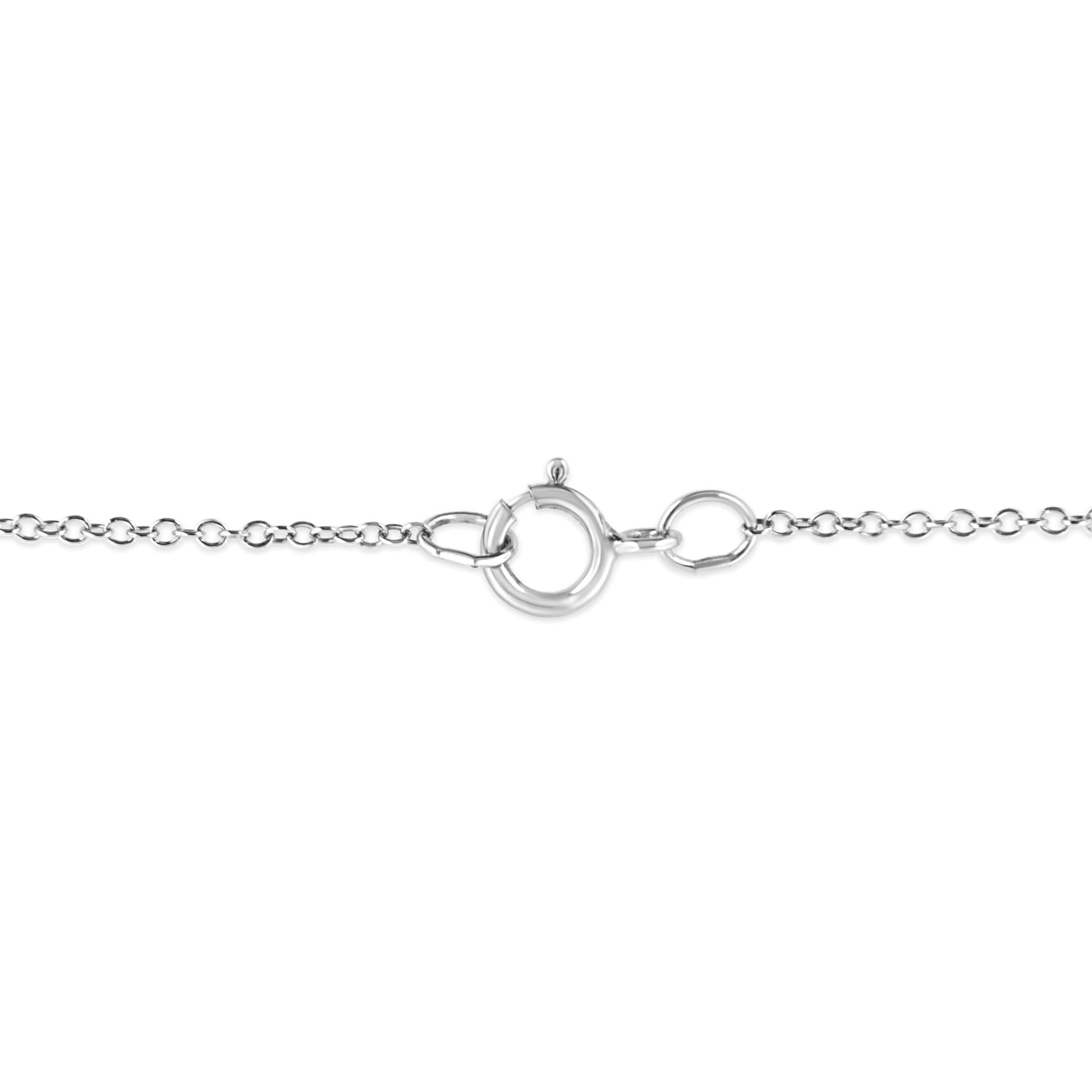 Sterling Silver Diamond Starfish Pendant Necklace | Necklace | Elegant Emulations Jewelry USA