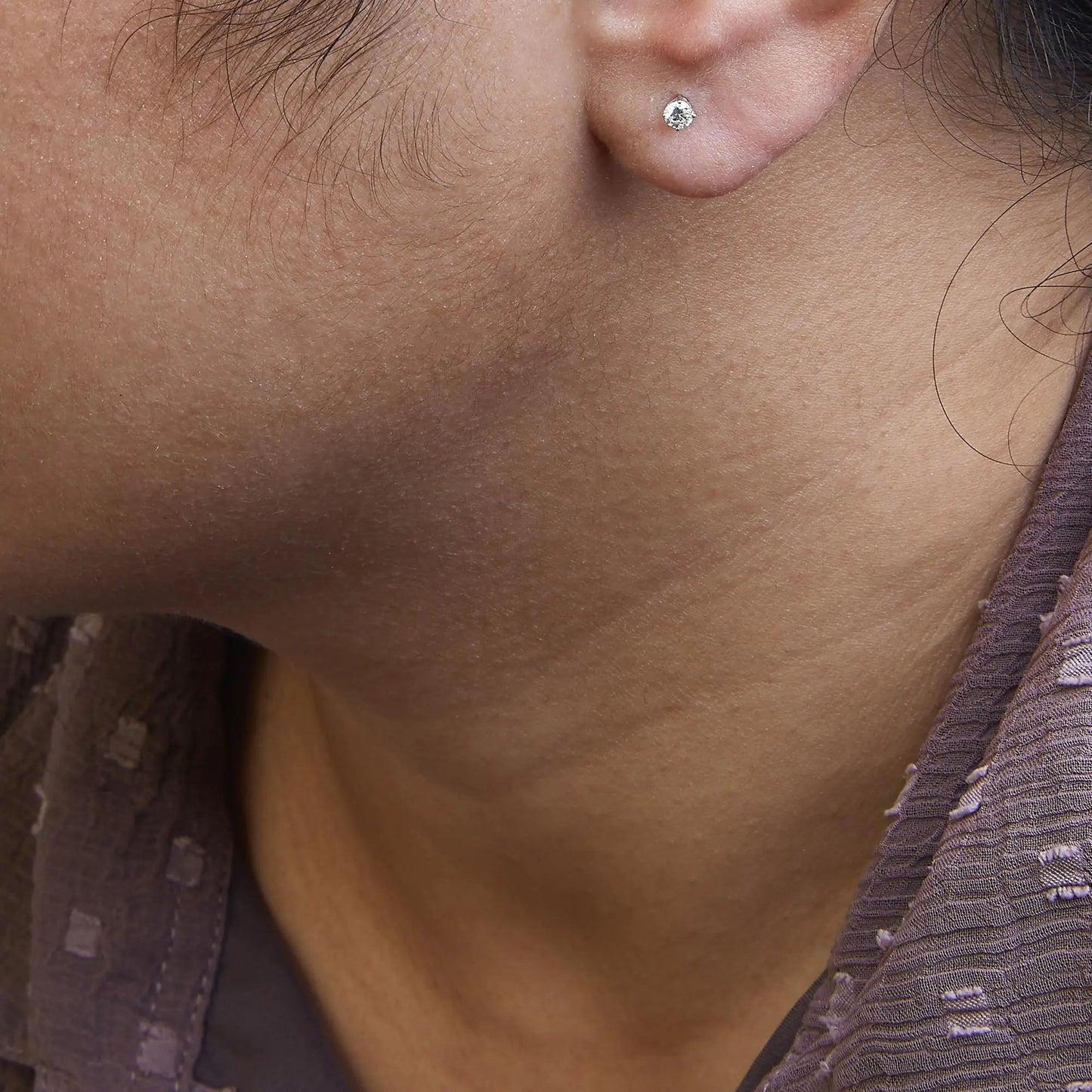 Sterling Silver Lab - Created Diamond Stud Earrings | Earrings | Elegant Emulations Jewelry USA