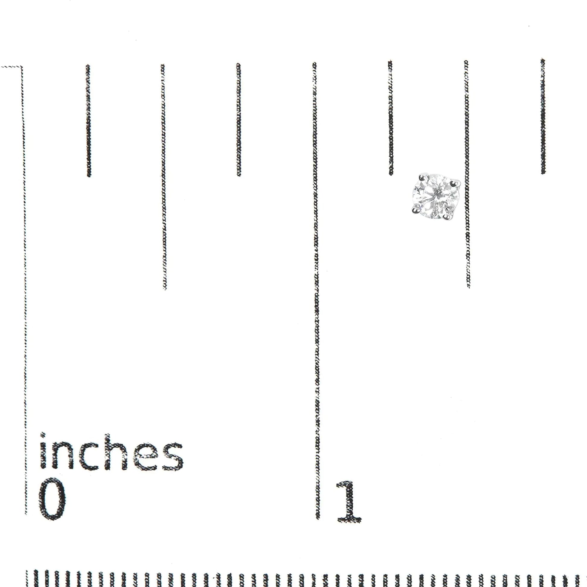 Sterling Silver Lab - Created Diamond Stud Earrings | Earrings | Elegant Emulations Jewelry USA