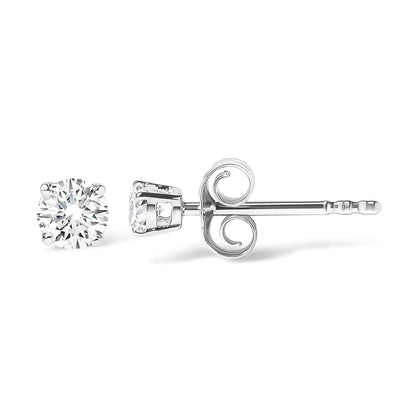 Sterling Silver Lab - Created Diamond Stud Earrings | Earrings | Elegant Emulations Jewelry USA