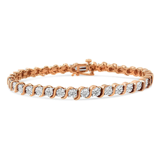 Sterling Silver Miracle - Set Diamond Tennis Bracelet | Bracelets | Elegant Emulations Jewelry USA