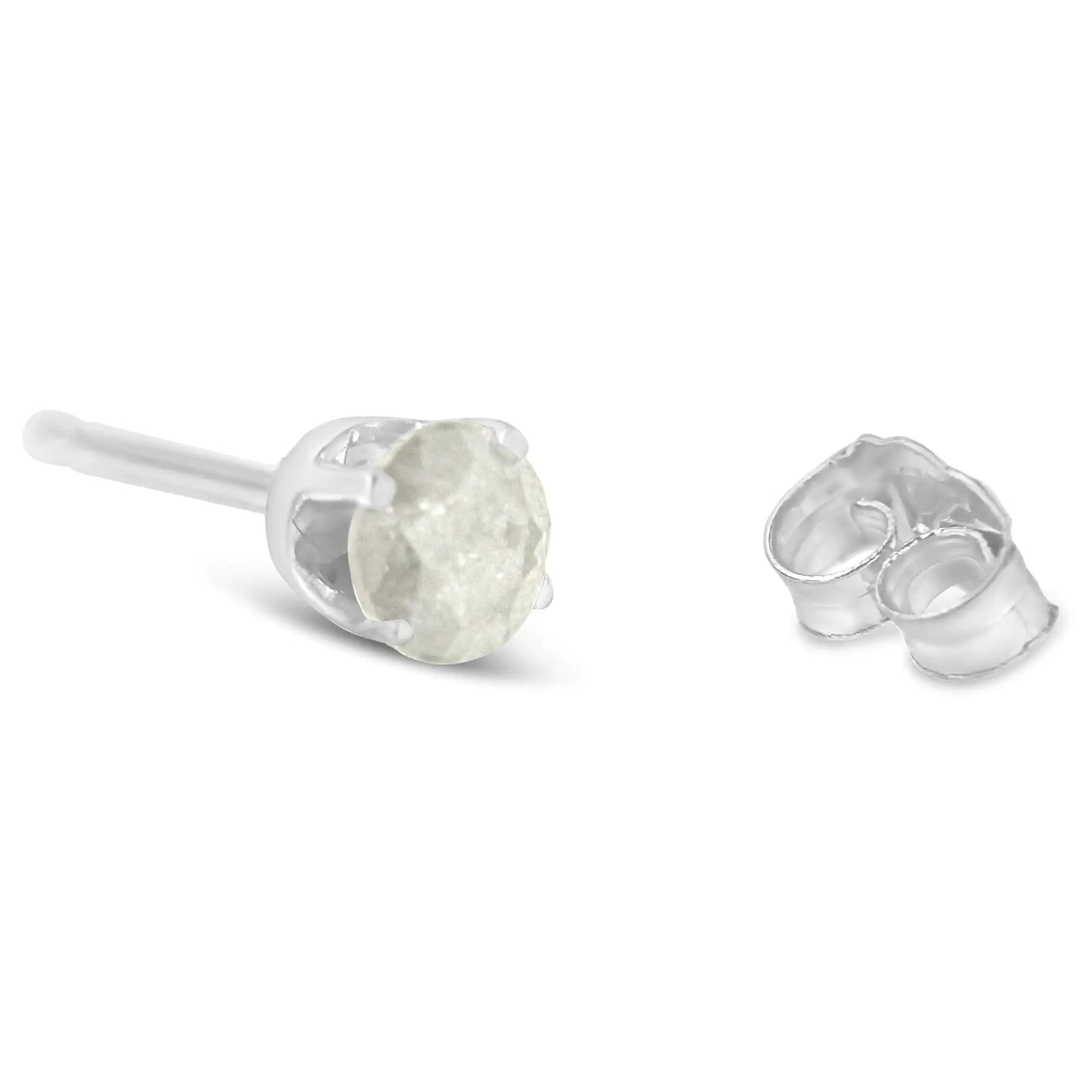 Sterling Silver Salt & Pepper Diamond Studs | Earrings | Elegant Emulations Jewelry USA