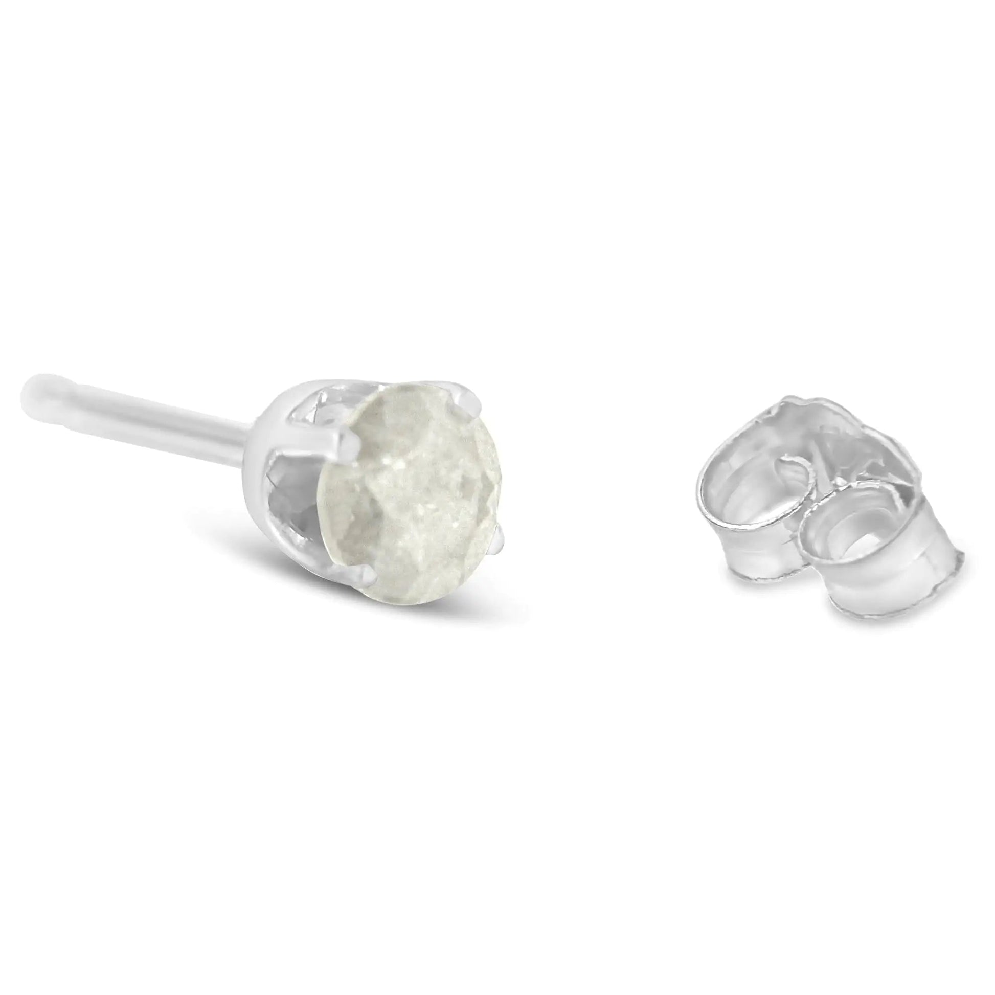 Sterling Silver Salt & Pepper Diamond Studs | Earrings | Elegant Emulations Jewelry USA