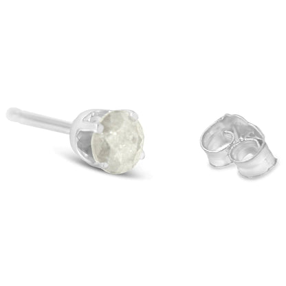 Sterling Silver Salt & Pepper Diamond Studs | Earrings | Elegant Emulations Jewelry USA