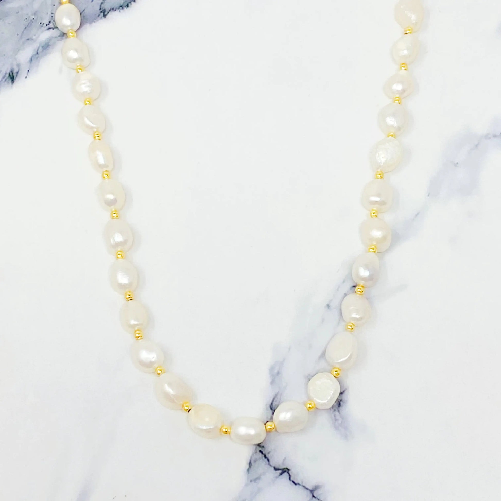 Freshwater Pearl Necklace - Elegant Emulations