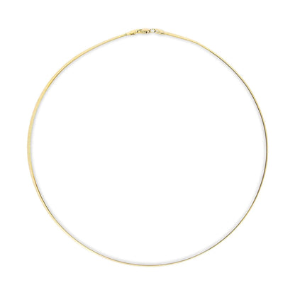 Unisex Solid 14K Gold 2.8mm Imperial Herringbone Chain Necklace | | Elegant Emulations Jewelry USA