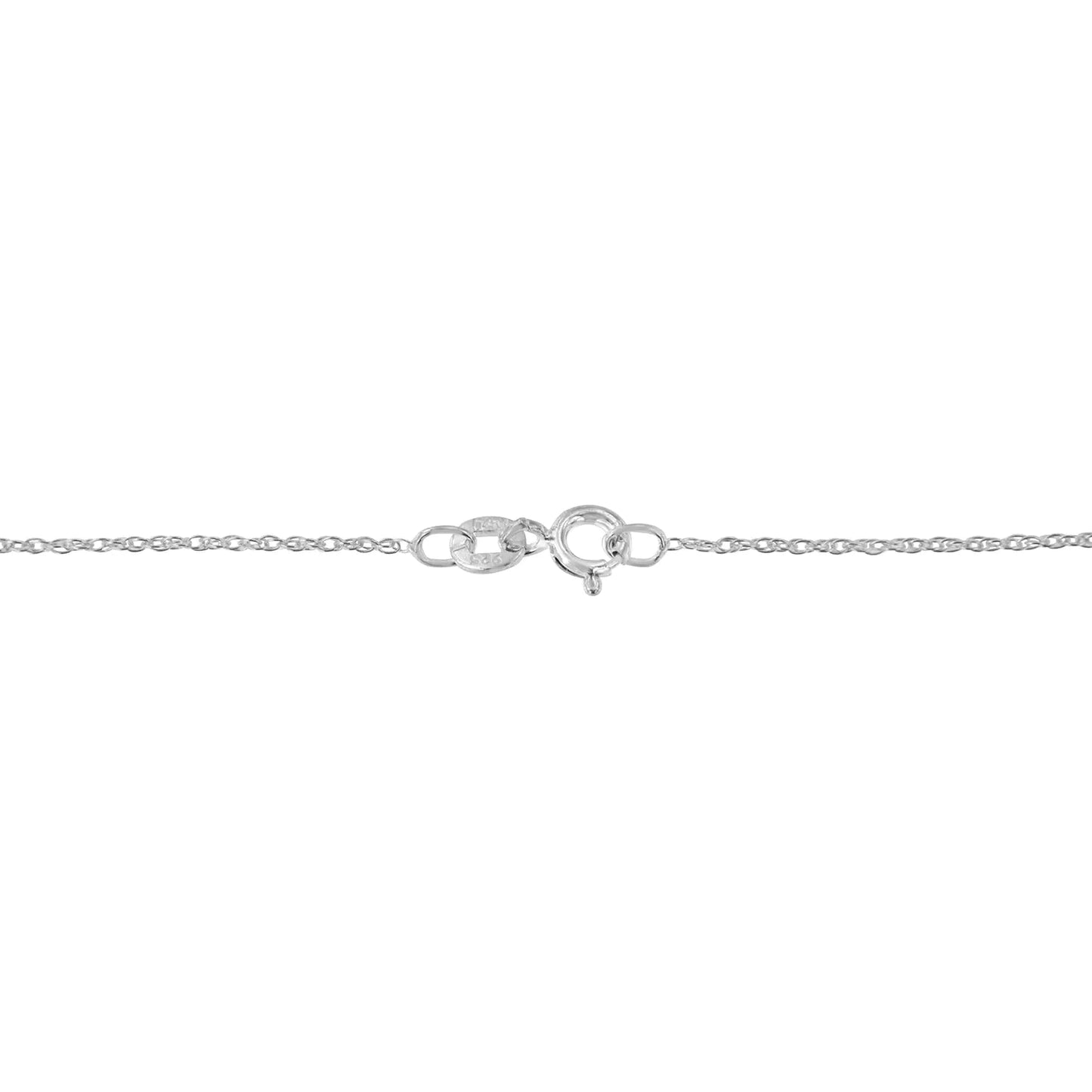 White Gold 1/10 Ct Round Diamond Miracle Pendant - 18" | Necklace | Elegant Emulations Jewelry USA