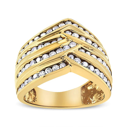 Yellow Gold Plated Silver 1.5 Ct Diamond Ring | Rings | Elegant Emulations Jewelry USA