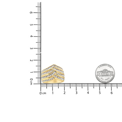 Yellow Gold Plated Silver 1.5 Ct Diamond Ring | Rings | Elegant Emulations Jewelry USA